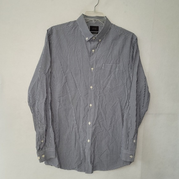 JACHS New York Mens 80s Doubles Black Gingham Check Button Down Shirt XL - Picture 1 of 9